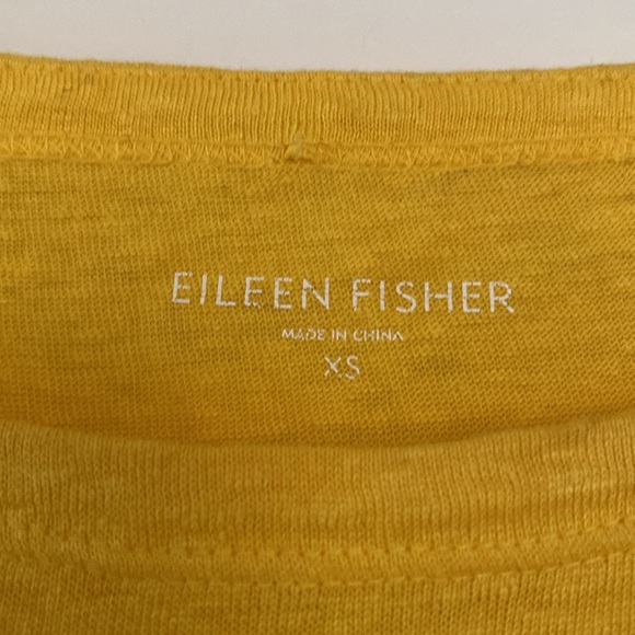 Eileen Fisher short sleeve linen top - Picture 2 of 6